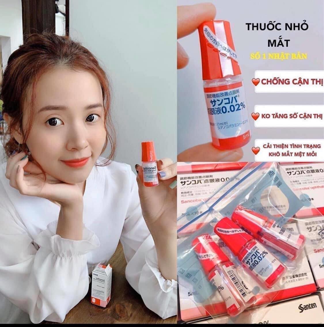 Nước nhỏ mắt cận Nhật Bản chống cận thị 5ml