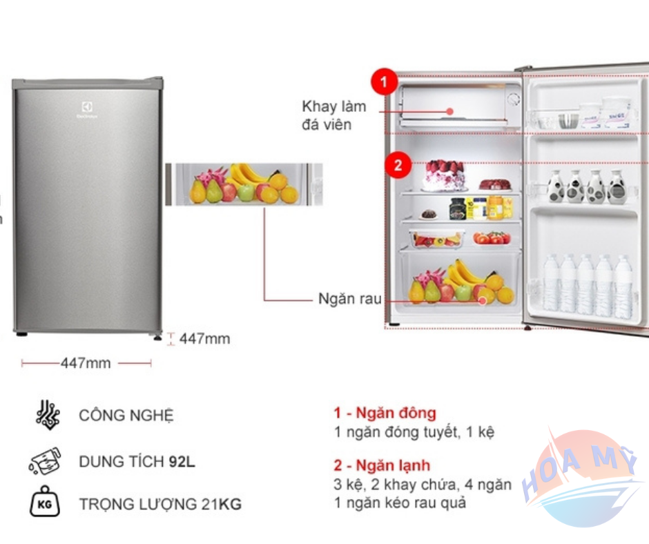 Tủ lạnh Mini Electrolux 90lít EUM0900SA