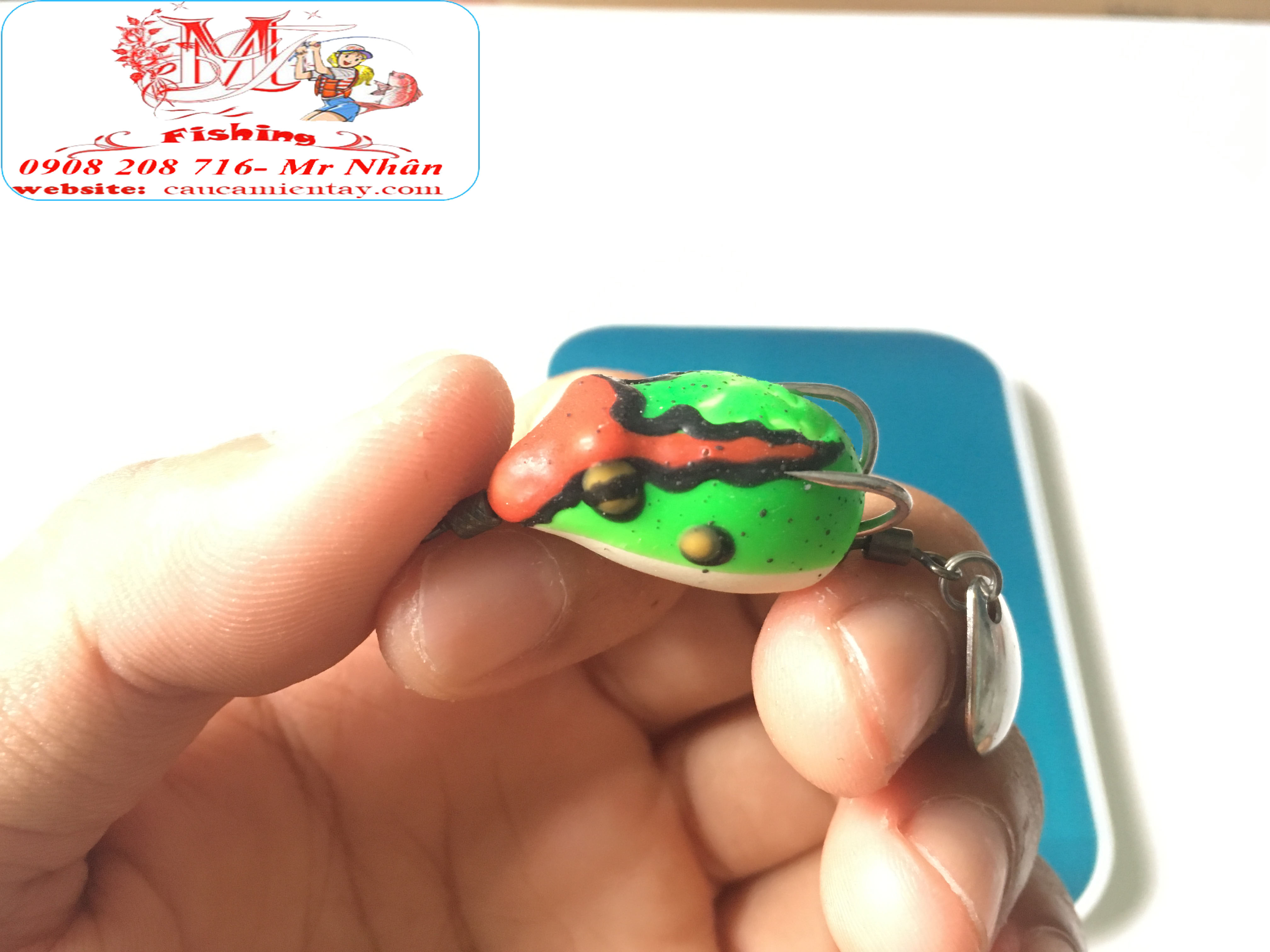Nháy Hơi Câu Cá Lóc Tí Nị Frog