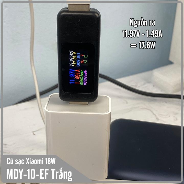 Củ sạc Xiaomi sạc nhanh Quick Charge 3.0 MDY-10-EF - Trắng