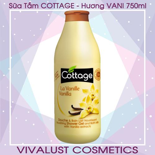 Sữa tắm cottage la vanilla - hương vani