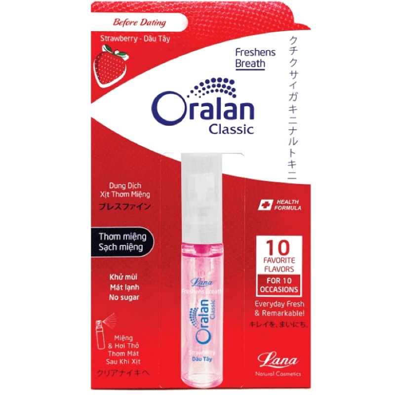 Xịt thơm miệng Lana Oralan Classic 8ml (YooWe)