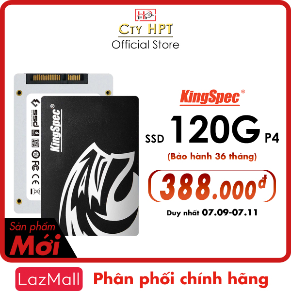 Ổ cứng SSD 120GB KingSpec / cho PC SATA 2.5 - MỚI [ Chính Hãng ]