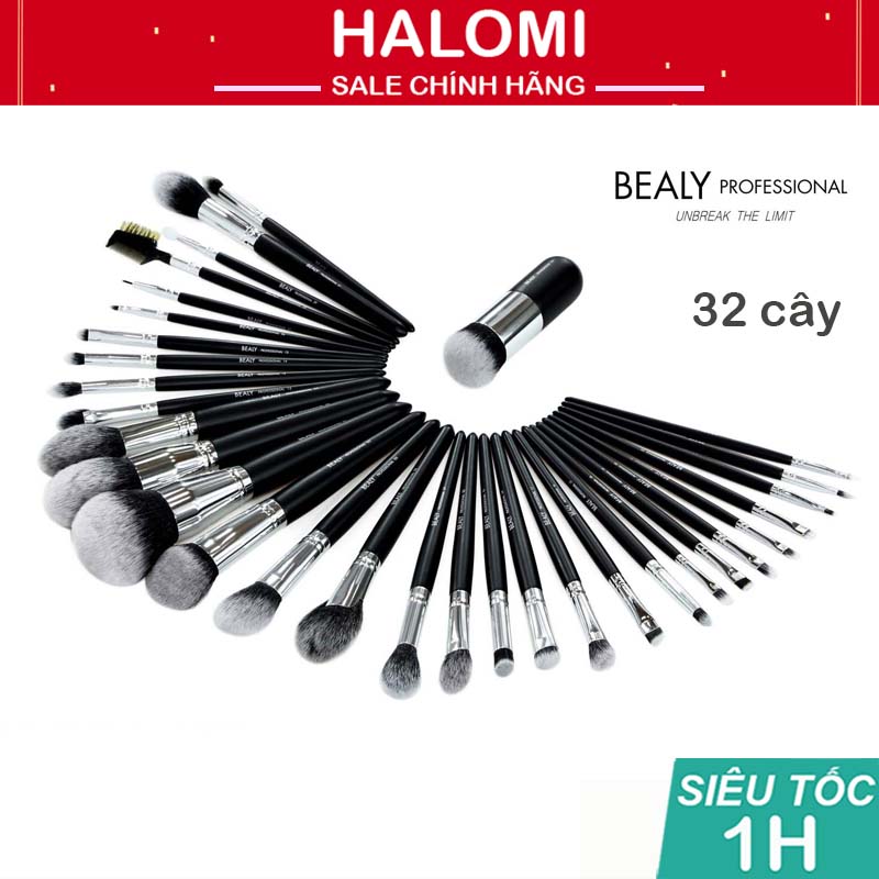 Bộ cọ trang điểm chuyên nghiệp Bealy 32 cây lông thú HALOMI STORE