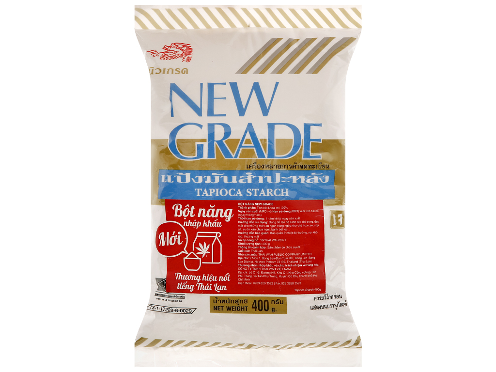 BỘT NĂNG THÁI LAN NEW GRADE 400G