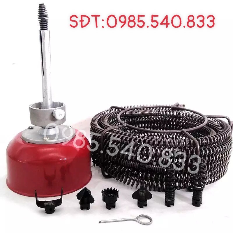 MÁY THÔNG TẮC CỐNG GQ80-550w (1 cuộn dây phi16 +4m phi8 + 6đầu thông + 1 đôi găng tay )