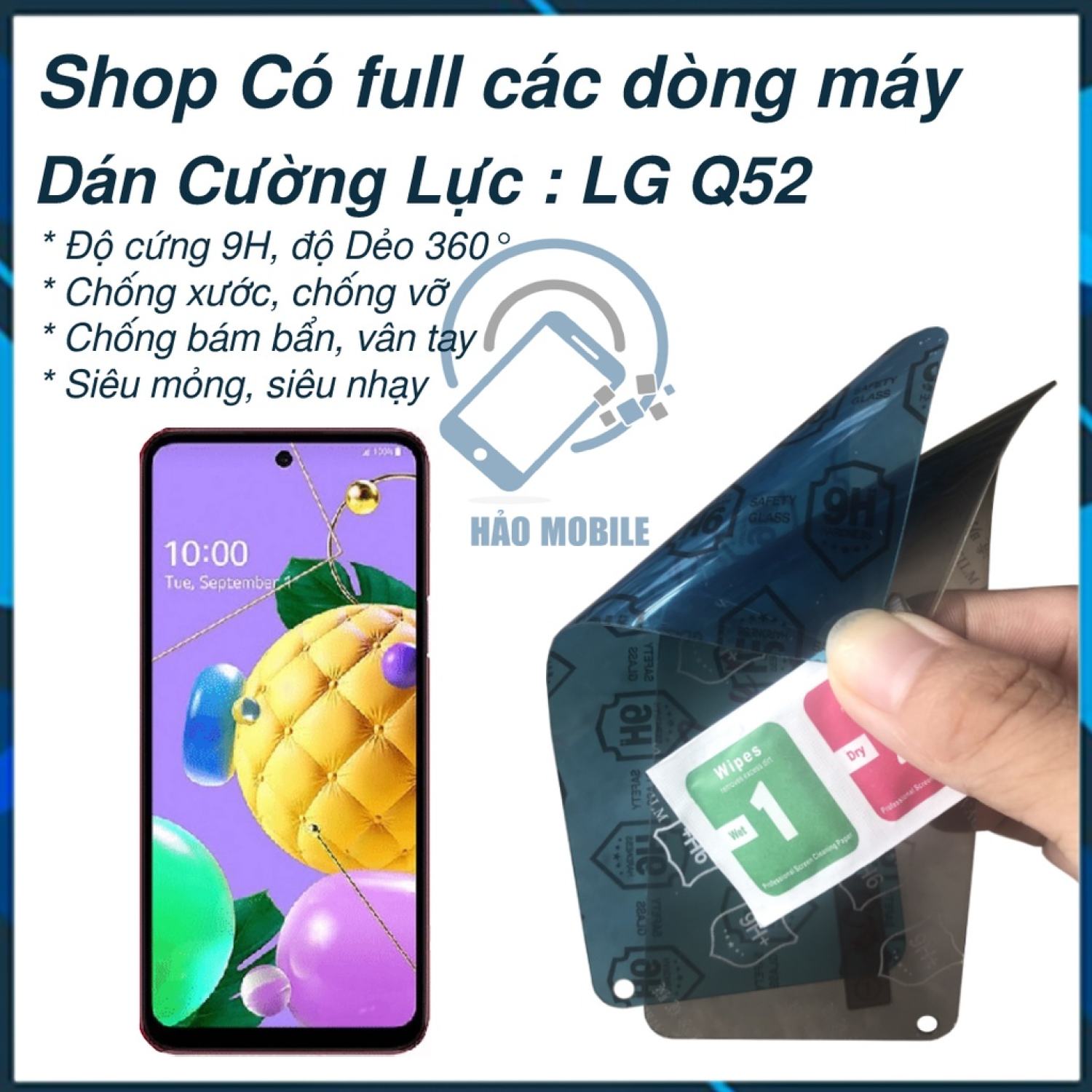 Dán cường lực dẻo nano LG Q52