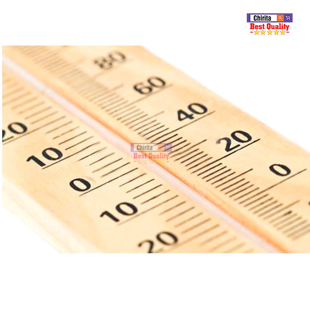 Nhiệt Kế Gỗ Đo Độ Ẩm Treo Tường Cao Cấp