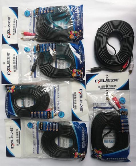 Dây nối loa 1 đầu 3.5 ra 2 AV 10m