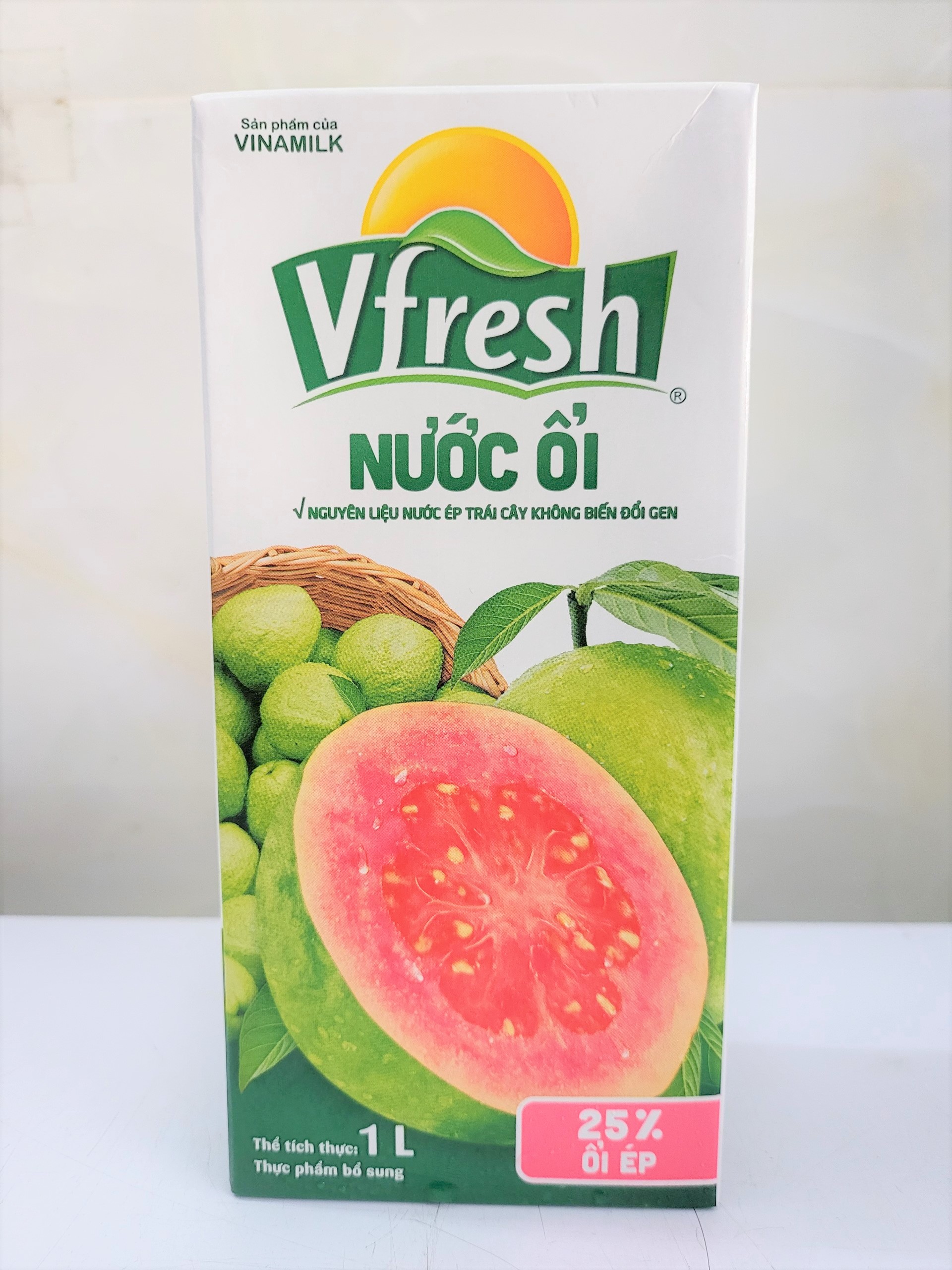 Hộp 1 Lít NƯỚC ỔI VFRESH VN VINAMILK Guava Nectar Fruit Juice halal