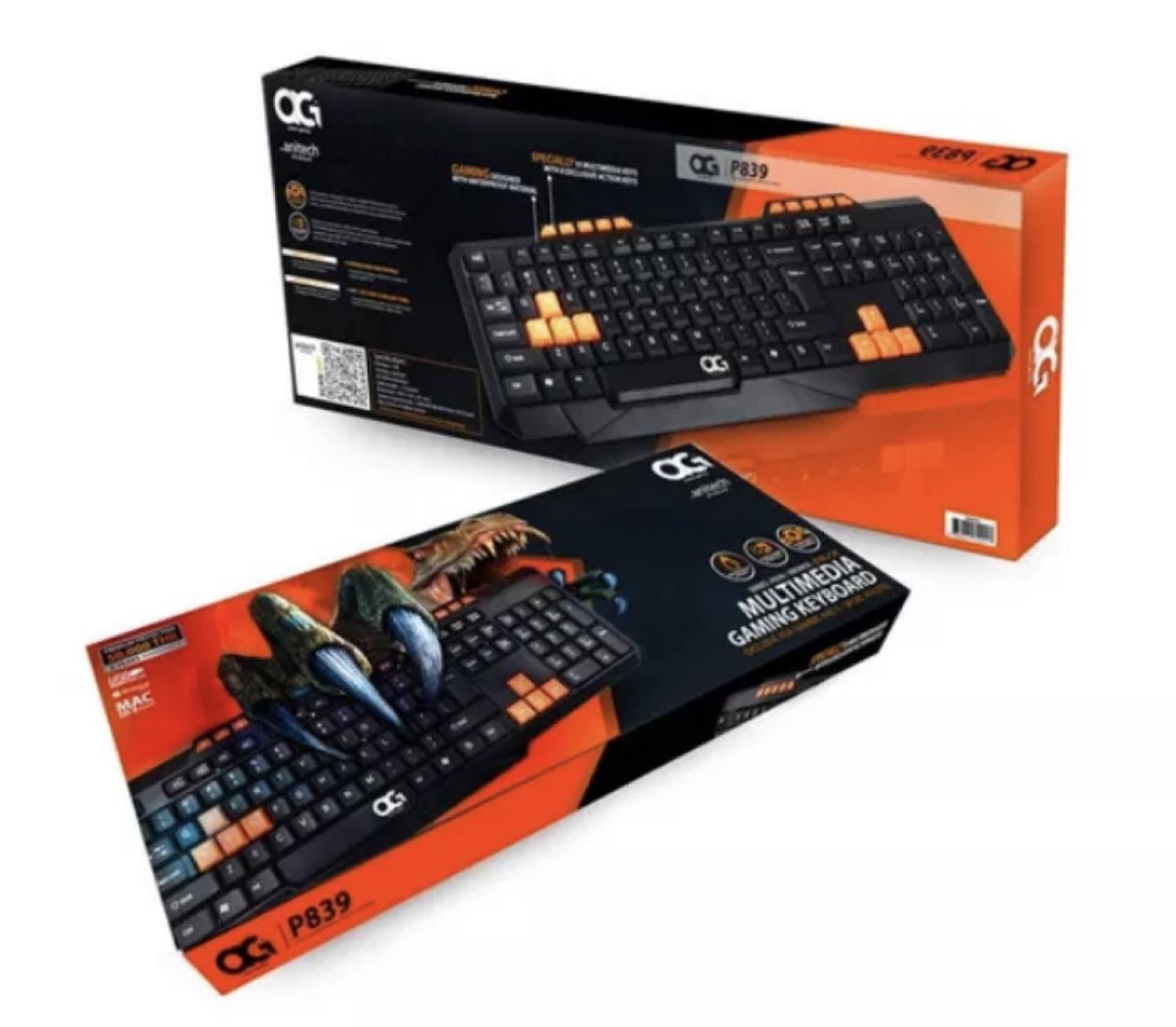 Keyboard multimedia gaming anitech P839 Bàn phím văn phòng có dây phím gõ êm