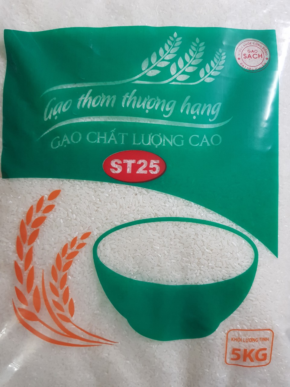 HCMGạo gẫy ST 25 giảm giá 12000 kg túi 5kg - gạo thơm st25