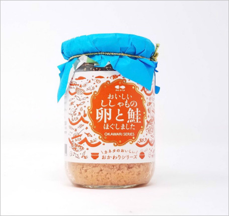 Ruốc cá hồi trộn trứng cá tuyết Okawari Nhật Bản 120g cho bé ăn dặm từ 6M