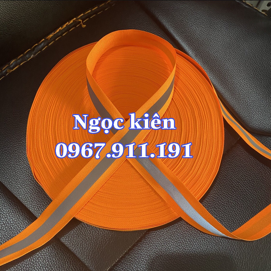 cuộn dây vải phản quang bản rộng 2.5cm dài 100 mét