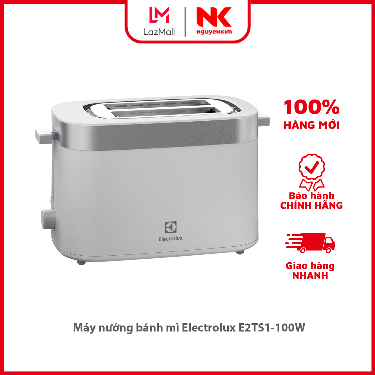 Máy nướng bánh mì electrolux e2ts1-100w