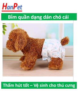 Hanpet- Bỉm chó & Tã lót khay vệ sinh chó tã giấy lót chuồng chó giấy lót thumbnail