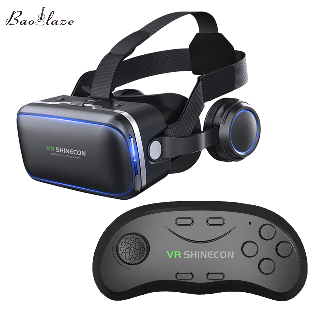 Baoblaze 3D VR Headset Virtual Reality Glasses with Game handle