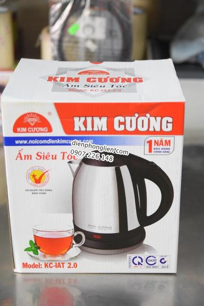 Giá bán Ấm siêu tốc Kim Cương Inox 2.0L hàng Việt Nam chất lượng cao
