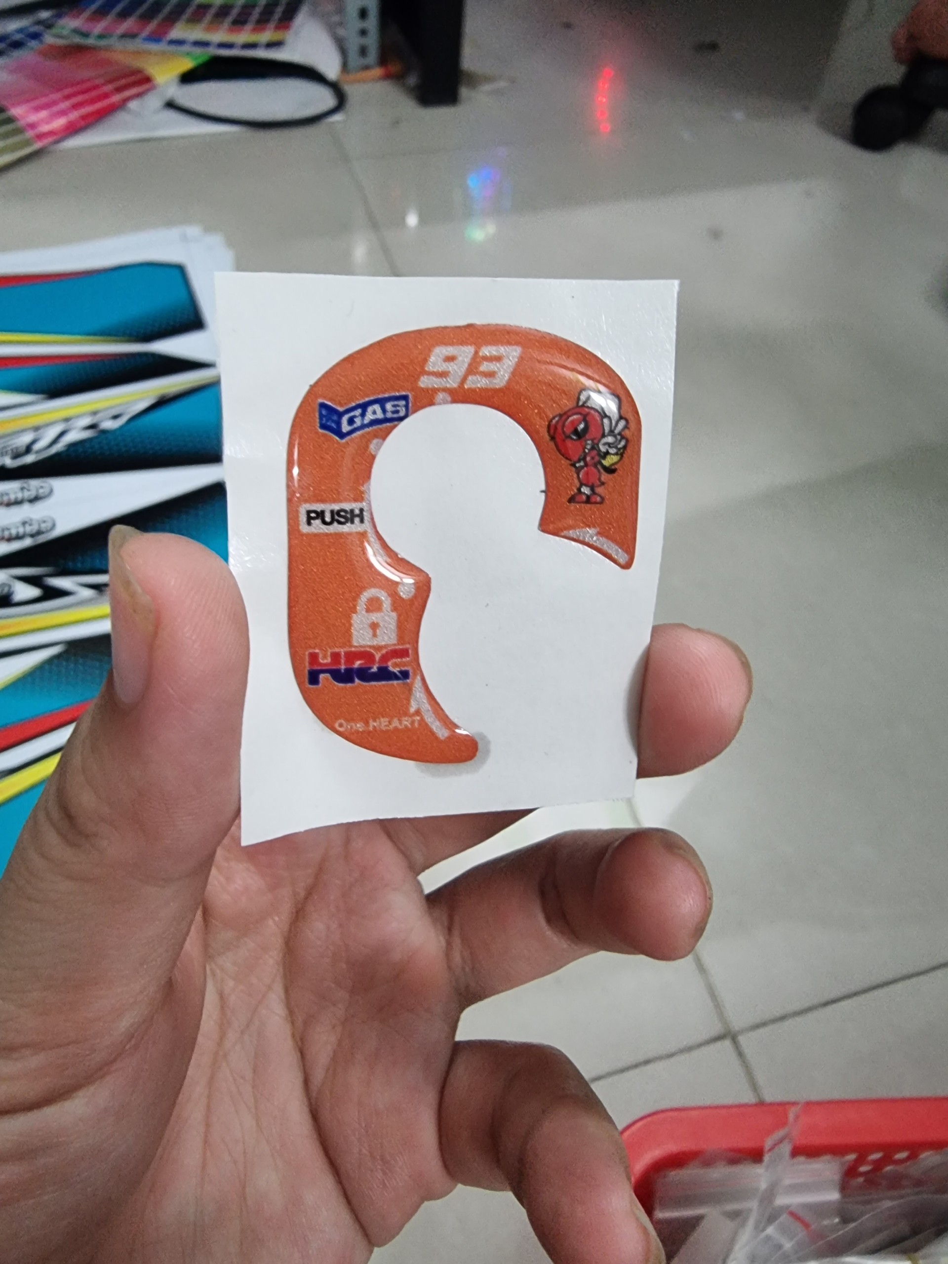Tem dán ổ khóa xe winner nổi phản quang