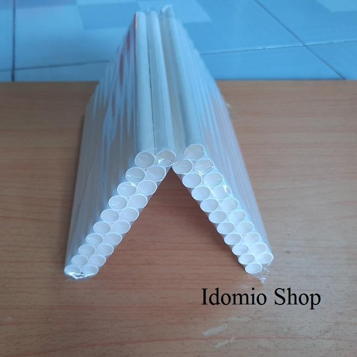 Bịch 25 Ống Hút Giấy Trà Sữa 11mm x 20cm