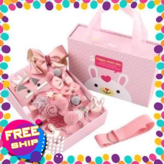 Ninikids: Set 18 món: kẹp tóc và chun buộc tóc cho bé/