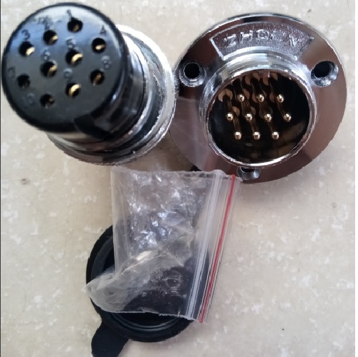 Bộ giắc cắm đực và cái M30 10 chân
