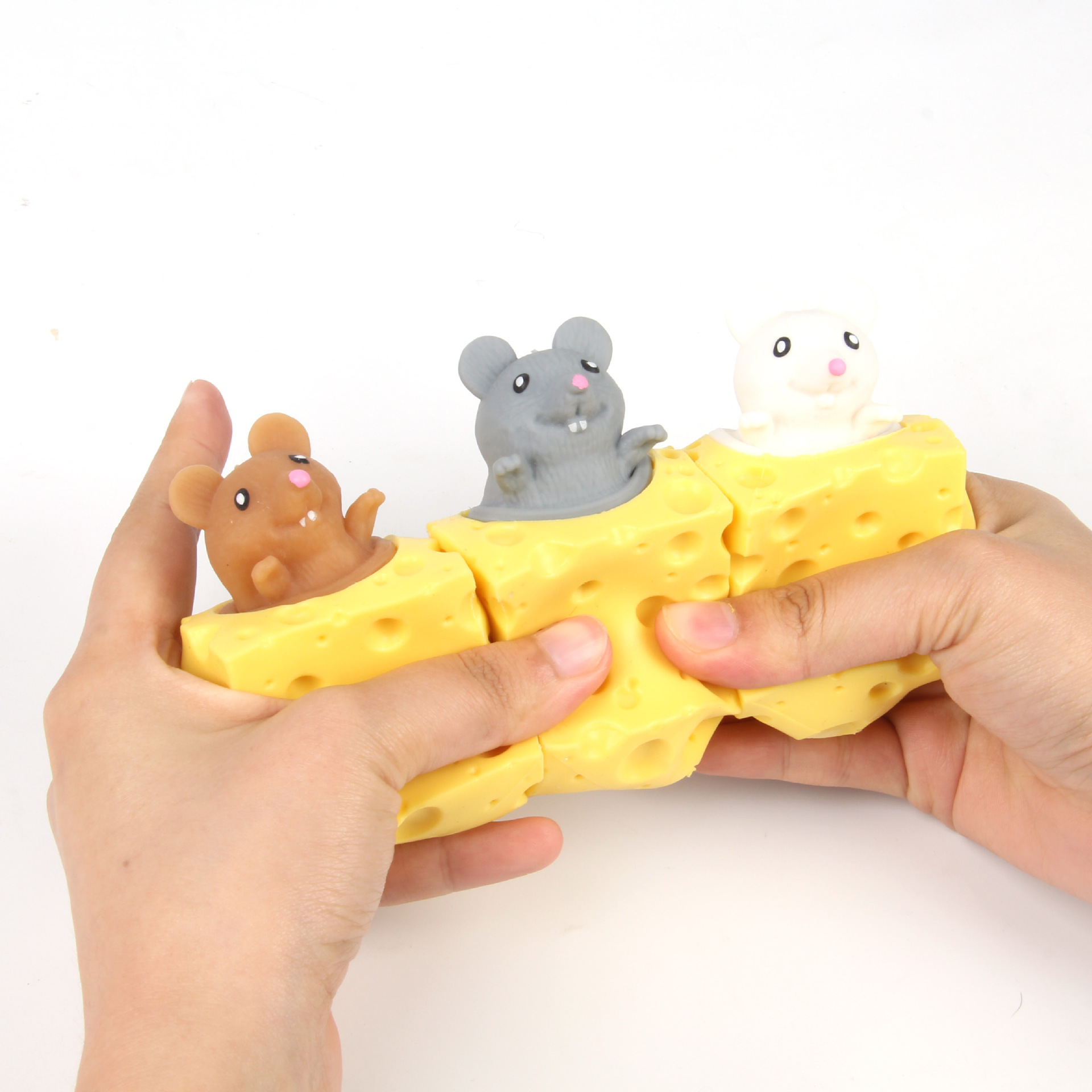 Đồ chơi Chuột bóp dẻo, Squishy Chuột phomat