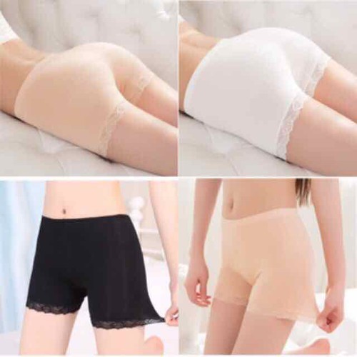 QUẦN MẶC TRONG VÁY COTTON PHA REN SIÊU CO GIÃN