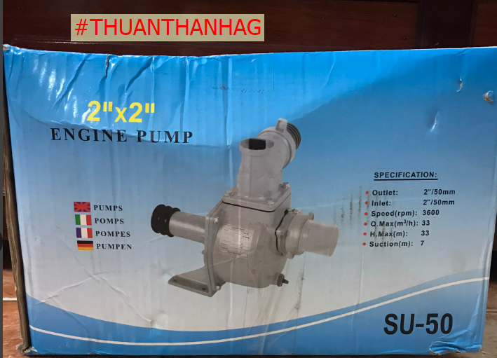 [Ảnh thật] Bơm Su 50, Bơm hút SIPON đáy ao tôm