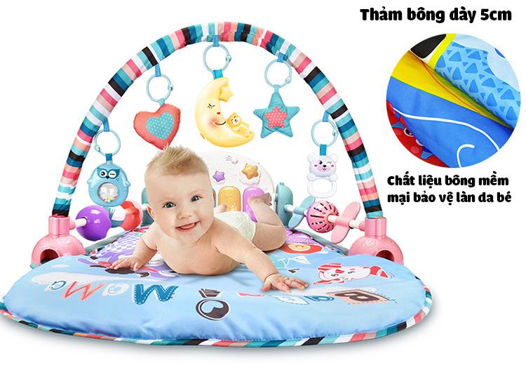 Giường piano phát nhạc vui nhộn cho bé 0-3 tuổi UDARY tặng kẹp đuổi muỗi