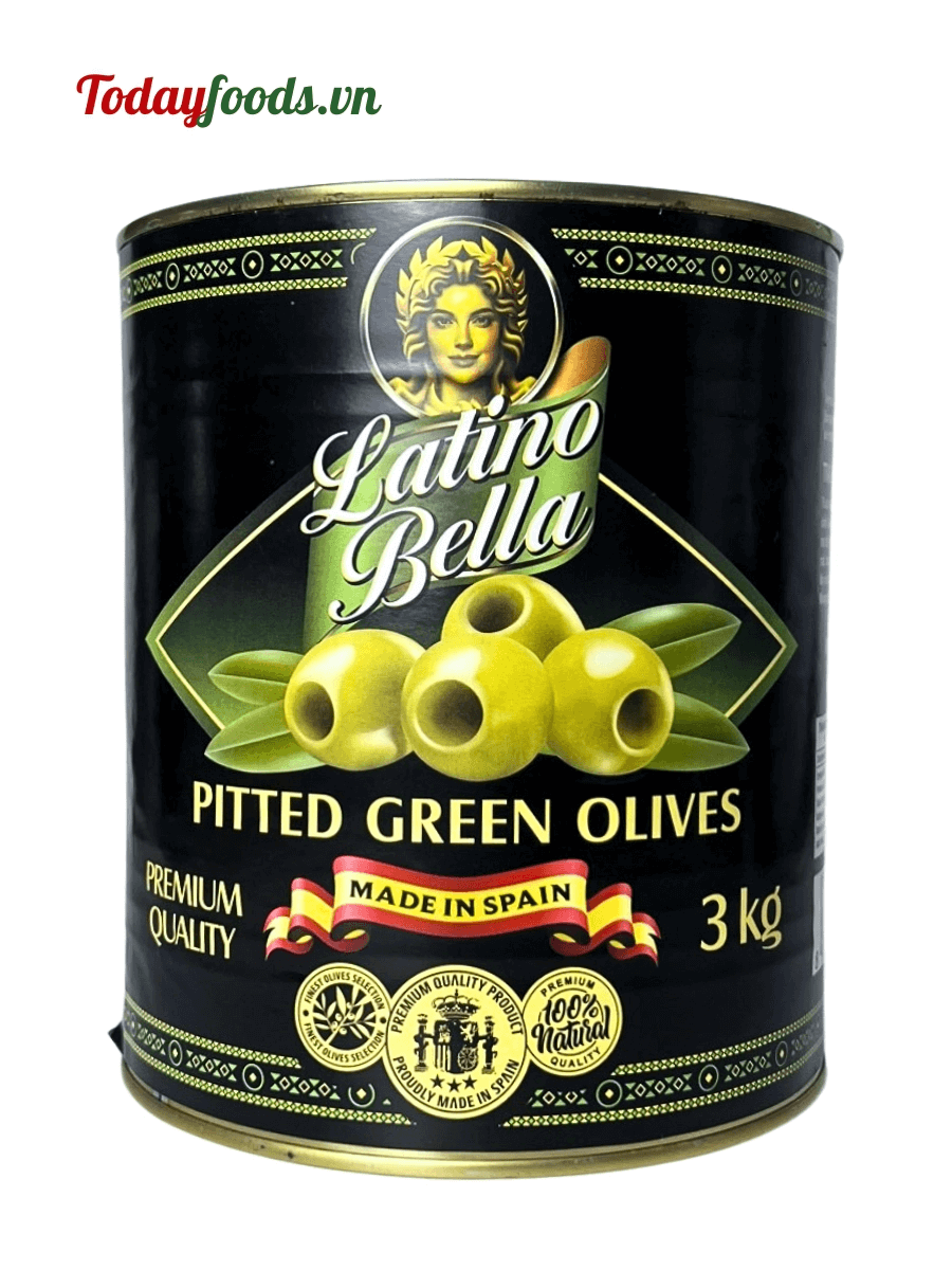Quả Oliu Xanh Tách Hạt (Latino Bella) 3KG
