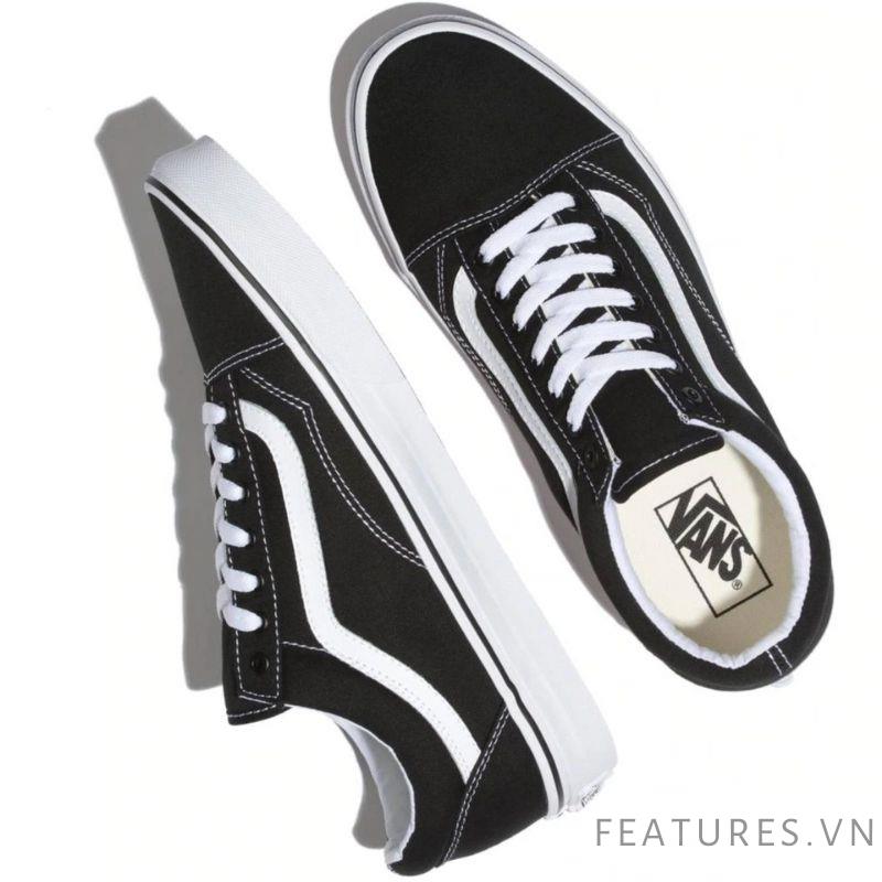 [GIÀY CHÍNH HÃNG] Vans Old Skool Canvas Black White