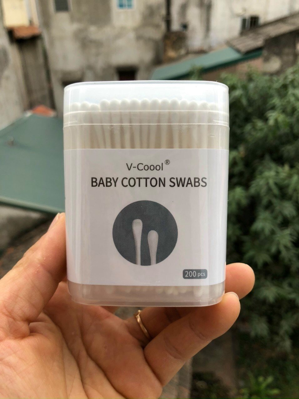 COM BO 2 HỘP TĂM BÔNG VCOOL CHO BÉ