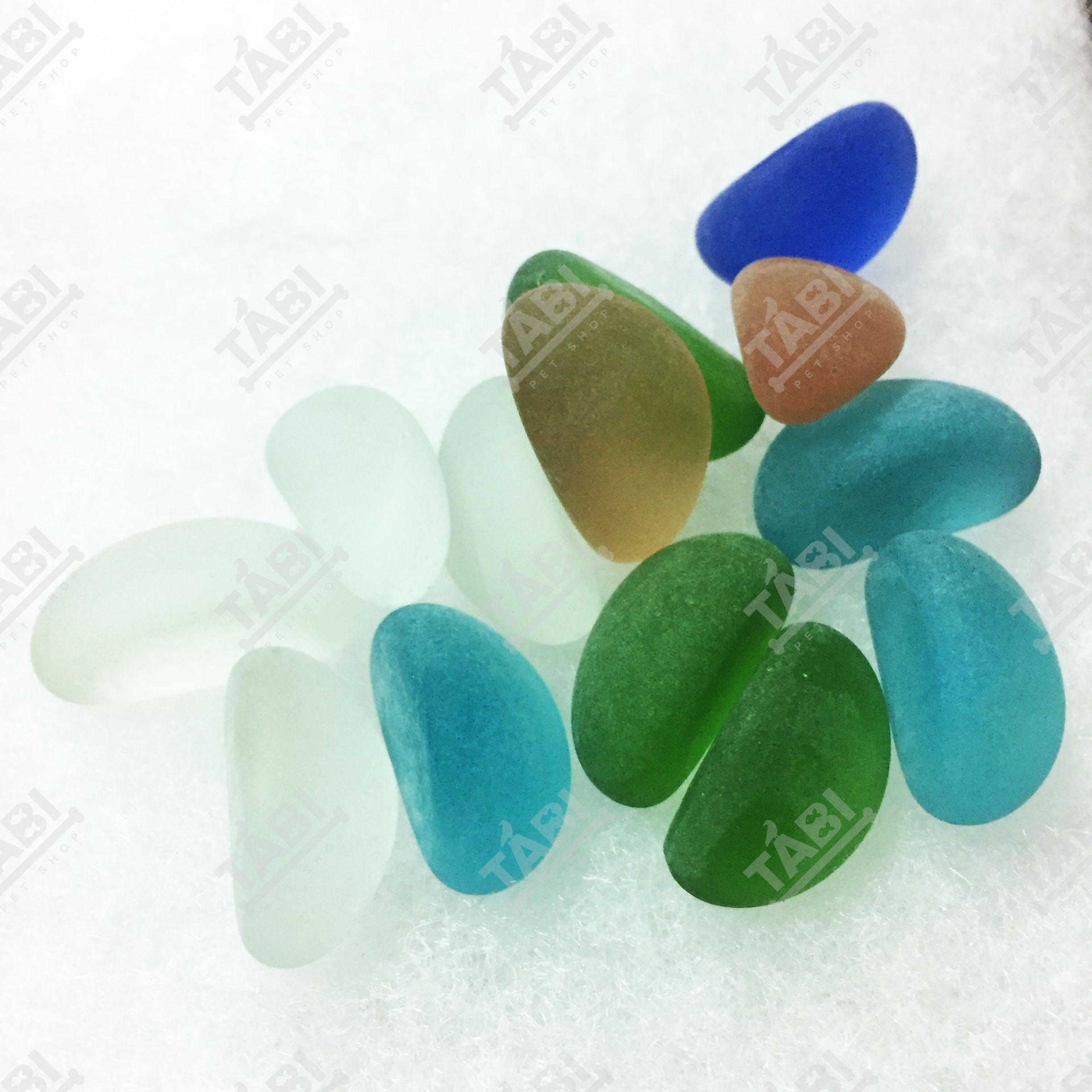 350g Sỏi Thuỷ Tinh Trang Trí Hồ Cá - Tiểu Cảnh Trang Trí Bể Cá