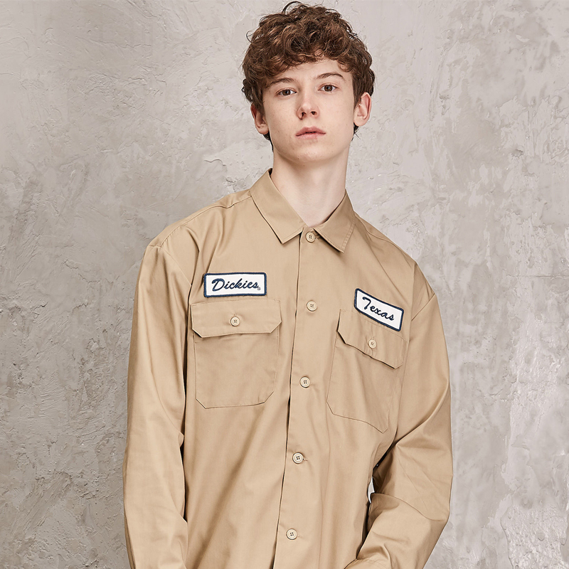 [HCM]Áo sơ mi kaki Dickies thêu chữ