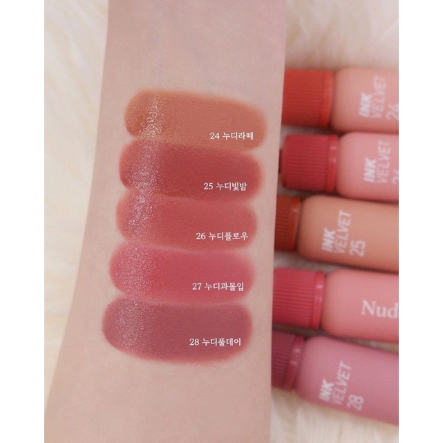 [HOÀN TIỀN 15%]Son Kem Lì Peripera Ink Velvet Dòng Nude