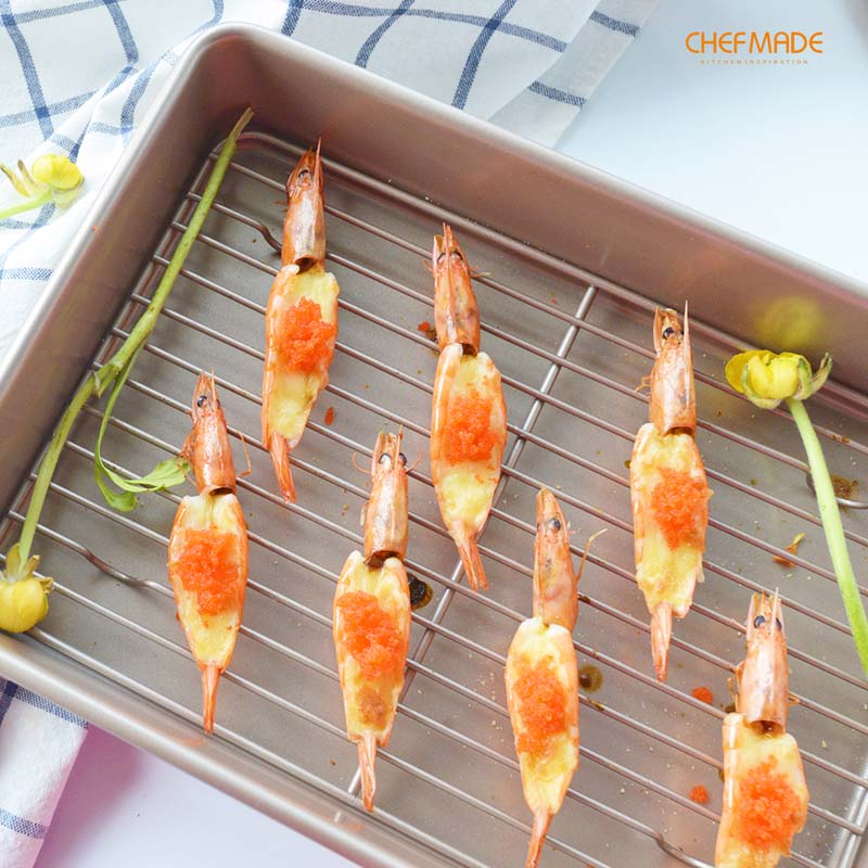 Chảo nướng chefmade với giá phẳng Chảo Nướng dễ lau chùi không dính wk9266