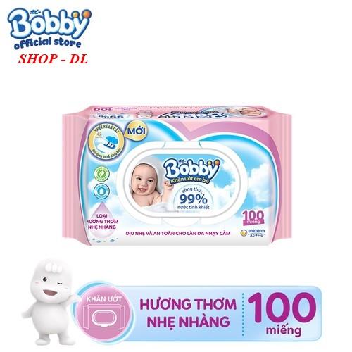 KHĂN ƯỚT TRẺ EM BOBBY CARE (100 MIẾNG/GÓI)