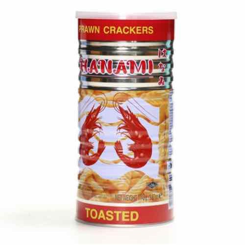 Snack Tôm Thái Lan Hanami Prawn Crackers (Lon 110g)