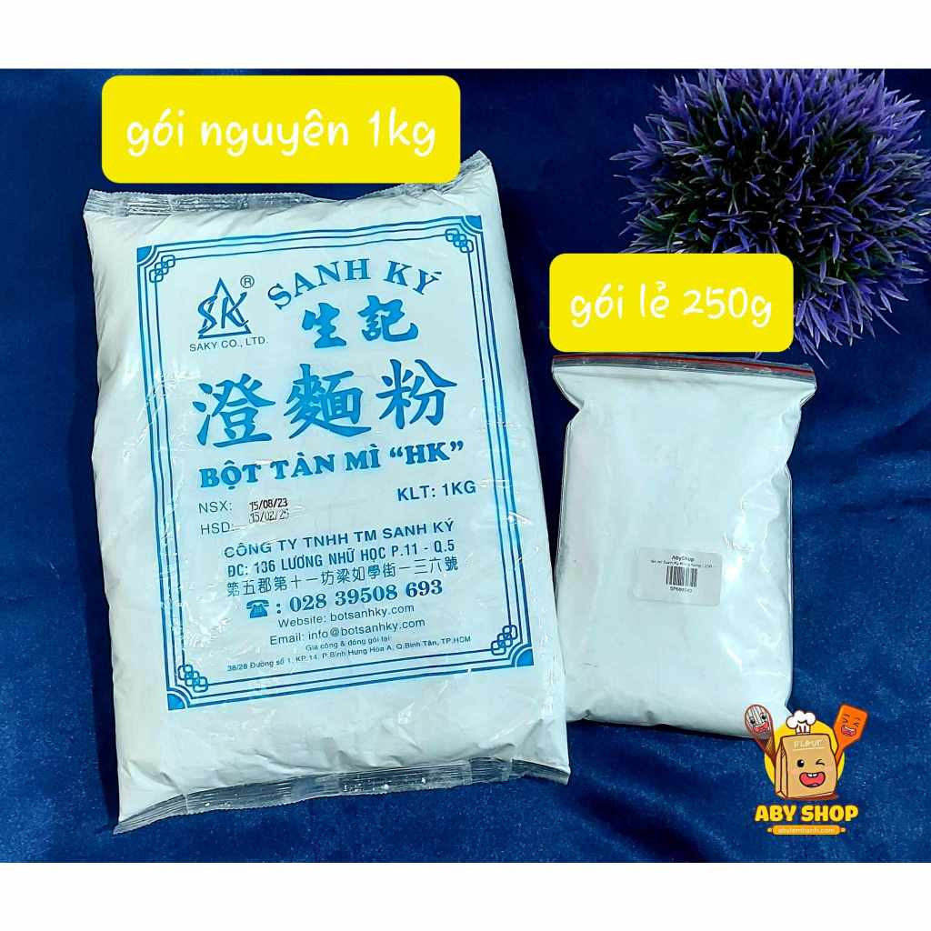 250gr Bột tàn mì [ CAO CẤP ] Bột tàn mì Wheat Starch bột mì tinh sanh ký (250gr)