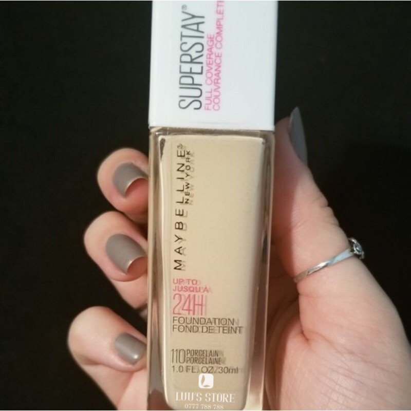[Nhập RAISINGSTAR18, giảm 30k cho đơn 99k]Kem Nền Maybelline Super Stay 24h Full Coverage