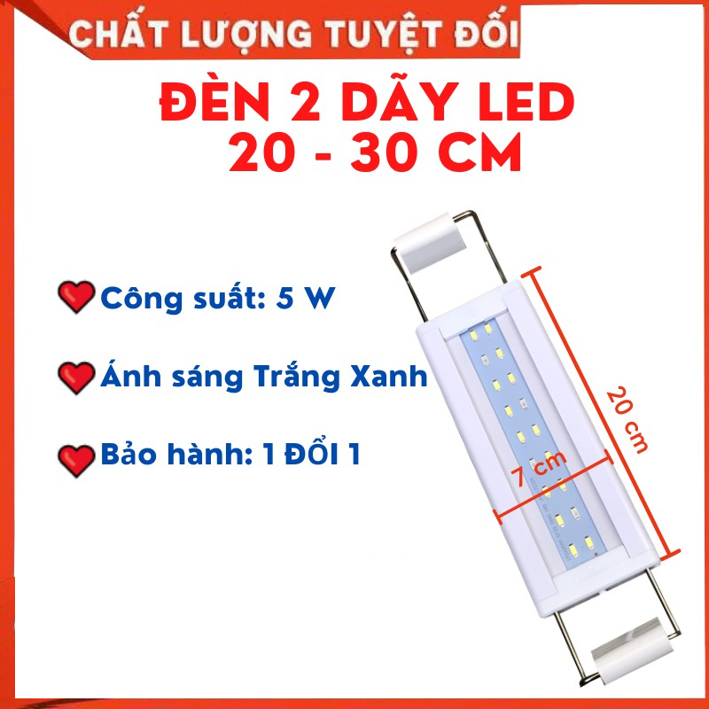 Bể cá mini + Lọc nước + Đèn led 30x17x17cm