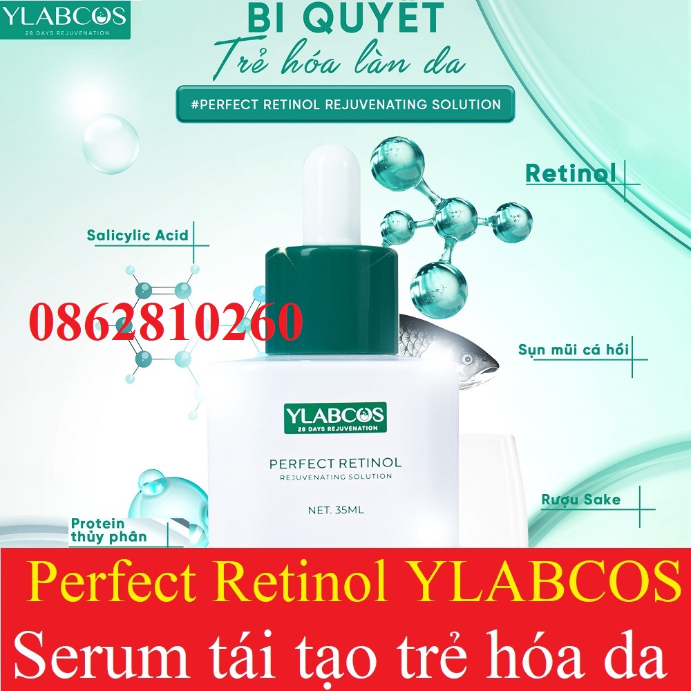 Serum và kem tái tạo trẻ hóa da Retinol Ylabcos Dr Lacir - Perfect Retinol DrLacir