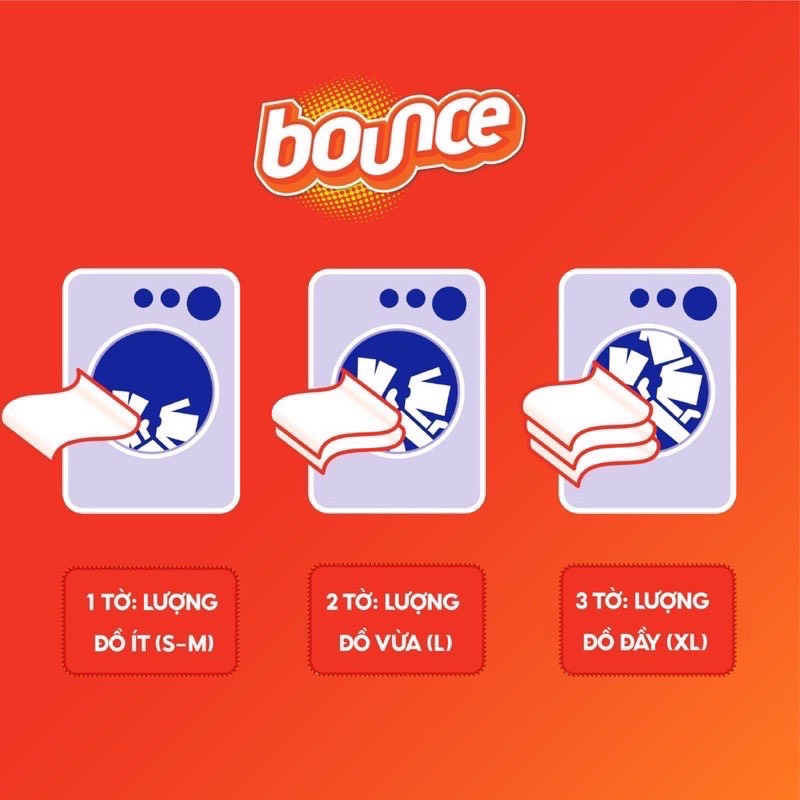 [TÁCH LẺ]Giấy Thơm Quần Áo Bounce Mỹ
