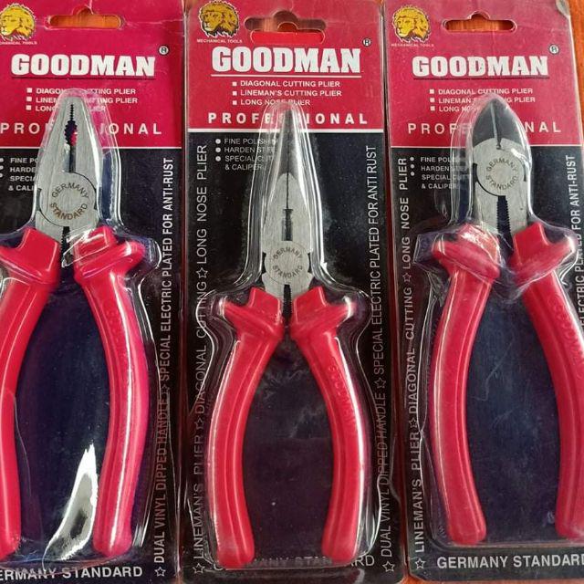 Combo 3 Kìm GoodMan Cắt Điện Nhọn 6 in