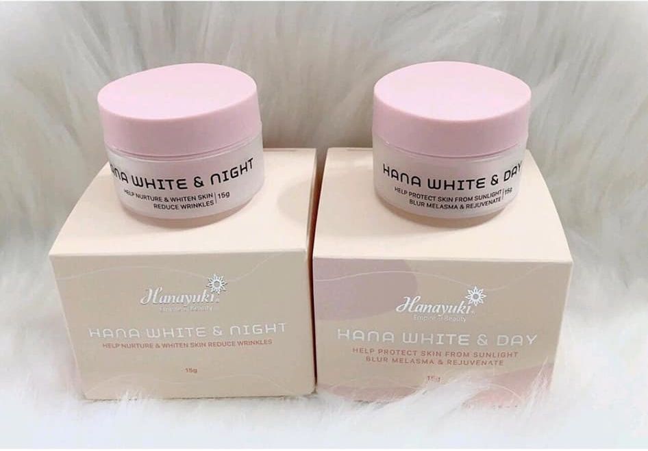 [TẶNG QUÀ + GIẢM VOUCHER 8%] (CHÍNH HÃNG HANAYUKI-DATE 2026) BỘ ĐÔI KEM NGÀY MINI VÀ KEM ĐÊM MINI HANAYUKI (HANA WHITE & DAY MINI VÀ HANA WHITE & NIGHT MINI)
