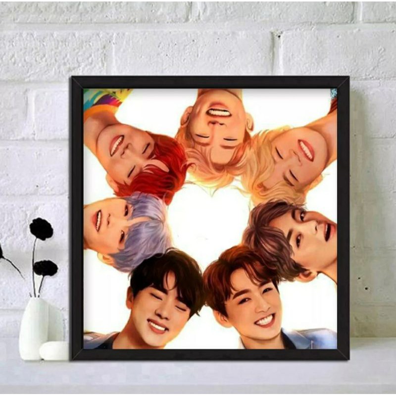 Tranh đính đá chân dung BTS