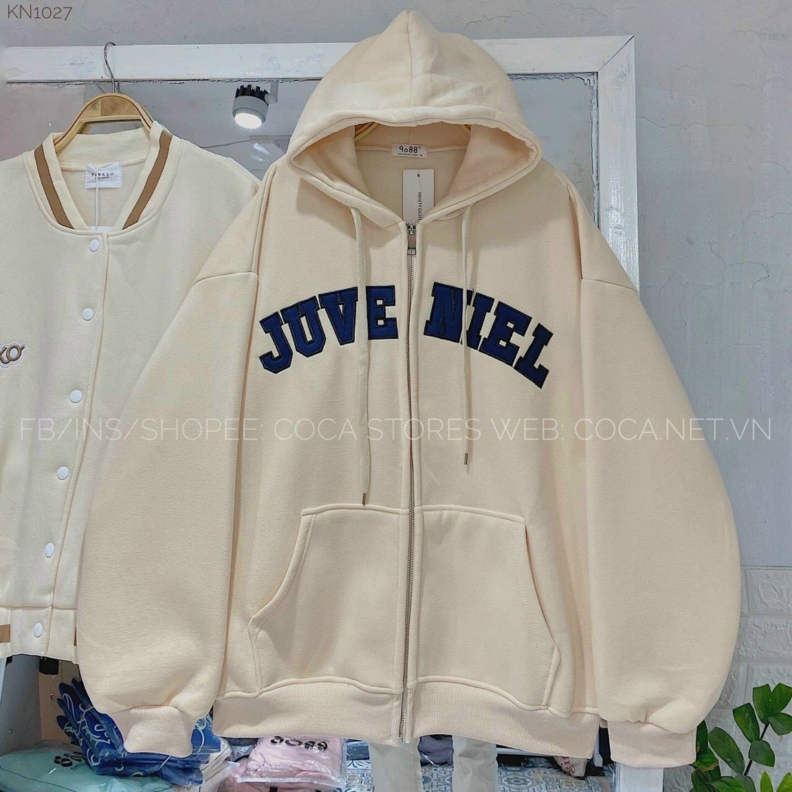 Áo hoodie áo khoác hoodie Nỉ Nữ in Chữ JUVE NEIL chất thun nỉ bông thoáng mát thu đông TP947