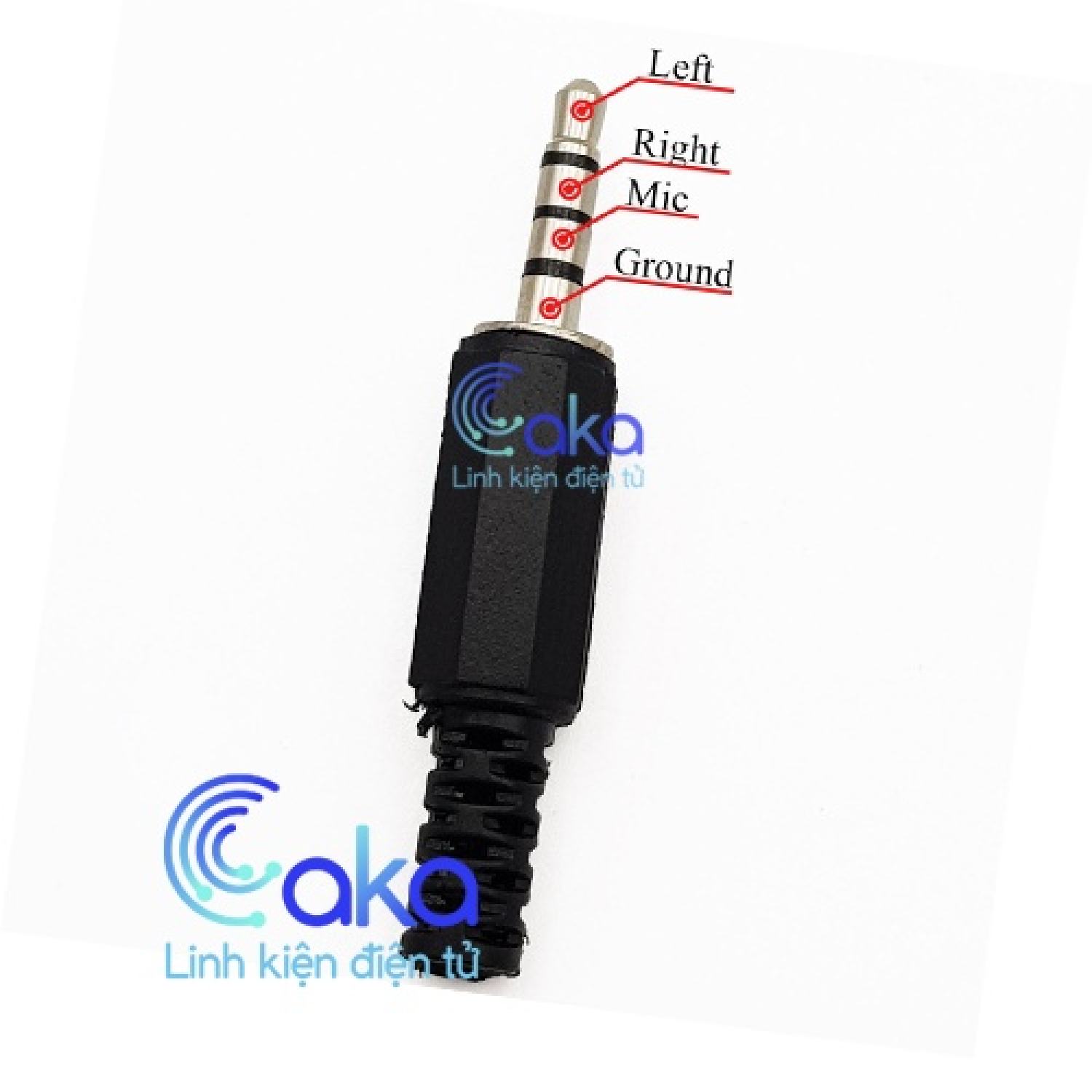 Jack audio 3.5mm 4 nấc stereo