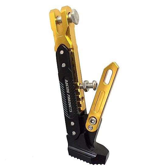 Chân chống cạnh xe máy, có thể thay đổi độ dài, phù hợp nhiều loại xe số { MÀU VÀNG}